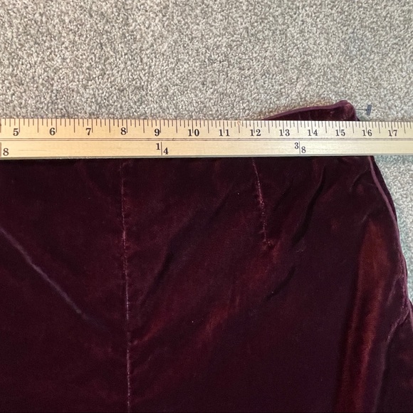 Free People Purple Solid Velvet Bohemian Shorts Size 12 - Picture 7 of 8